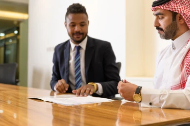 signing a work contract with thumbnail 11677